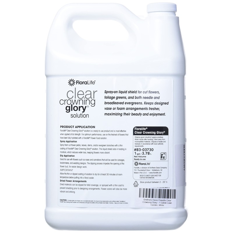 Smithers Oasis Floralife Clear Crowning Glory-1 Gallon Lawn Garden, White