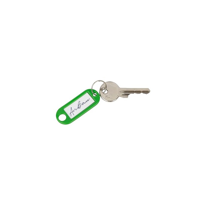 WEDO 262811804 Key Fobs for Labelling, Green, Pack of 100,