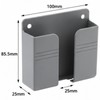 Wall Mounted Storage Box for Remote Controls – Punch-Free PP