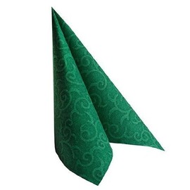 Papstar 50 Stück Premium Qualität Servietten ROYAL Collection 1/4-Falz 40x40 cm, grün