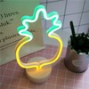 LED Pineapple Neon Signs Warm White LED Neon Light Sign