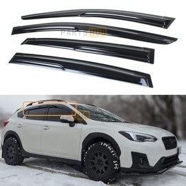 Fits for 2018-2023 Subaru Crosstrek/XV JDM 3D Wavy Mugen Style Window Visor Rain Guard Deflector