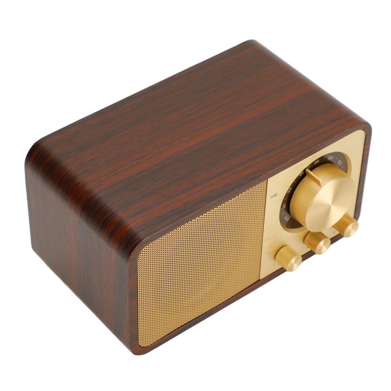 Retro Wood Bluetooth Speaker Clear Sound Quality Mini Portable Wireless