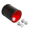 Hathaway Modifier Dice Cup with 5 Dice, Black, 16mm