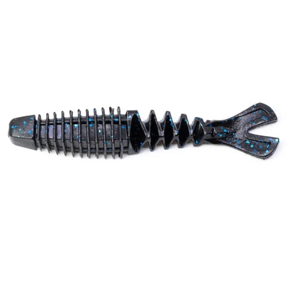 Googan Baits Happy Trailer, 4in, Black, 6 Pack, Fishing Trailer