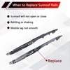 AFEISOL Sunroof Track Guides Rails Repair Kit for 2015-2020 F150