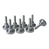 PrecisionGeek - Knurled screws M4 x 16mm, Aluminum, 16mm diameter,