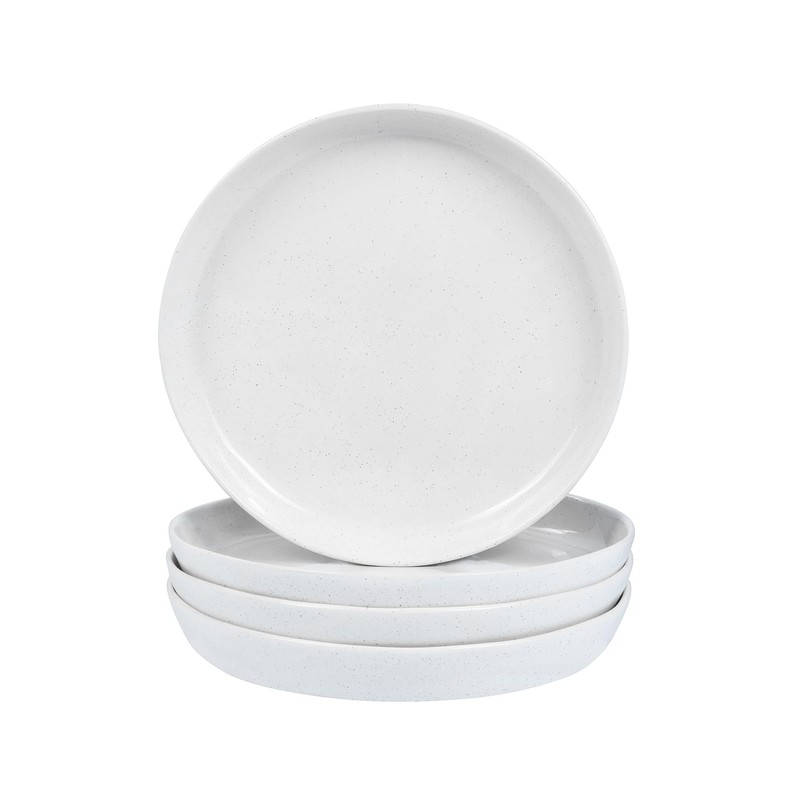 Yinshine Stoneware Dinner Plates Set of 4, 8 Inch Reactive