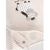 NEXT 3 Pack Baby Zebra Cotton Pyjamas Grey 0 Months