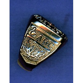 Unbranded 300 PERFECT GAME ABC 24K GOLD PLATED  SIZE 9 RING