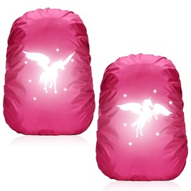 Sunshine smile Pack of 2 rain cover school bag, rain cover, backpack, rain cover, waterproof rain cover, school bag, rain cover, satchel rain cover