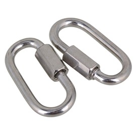 Mxfans 10PCS Silver 304 Stainless Steel M3.5 Link Chain for Quick Fastening