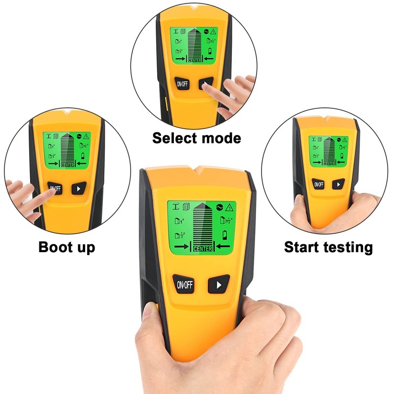 Stud Finder, 5 in 1 Wall Scanner - Stud Detector/Live