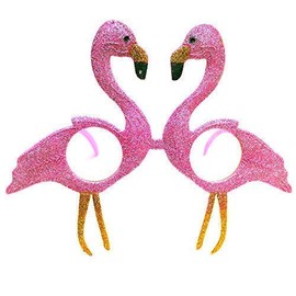 Robelli Pink Glitter Sunglasses - Flamingo