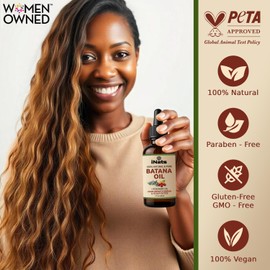 iNats Batana Oil for Hair Growth with Rosemary: Nourish & Detox Scalp for Thicker, Stronger, Longer Hair - Dr. Sebi Recommended, 100% Organic Batana Oil from Honduras - Reduce Hair Loss (2 Fl Oz)