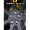 MIKKUPPA 1/2-20 Lug Nuts, 20pcs Triple Layered Chrome Finish Closed