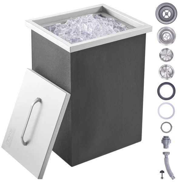 VEVOR 14"x12"x18" Drop in Ice Chest Ice Cooler Ice Bin
