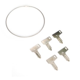 Artudatech 5pcs Heavy Equipment Key Set Ignition for Construction Vehicles Yanmar Shovel