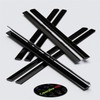 3 x 300 mm black flex hinges with low profile,