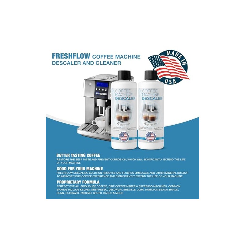 FreshFlow Descaling Solution for Coffee & Espresso Machines