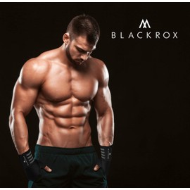 BLACKROX Training Gloves Comparison Winner Fitness Gloves with Wrist Support Men Women Gloves for Weight Sports, Fitness Gloves, Bodybuilding (Black, M)