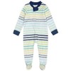 HonestBaby Non-Slip Footed Pajamas One-Piece Sleeper Jumpsuit Zip-Front PJs 100%