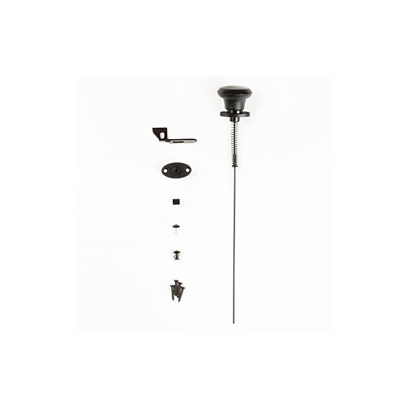 National Hardware N109-070 Gate Latch Cable Pull, Black