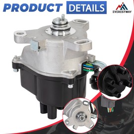 EVERESTWAY Ignition Distributor Compatible for 1992 1993 1994 1995 Acura Integra 1.8L w/Cap and Rotor kit Replacement TD-55U TD46U 30100-PR4-A12
