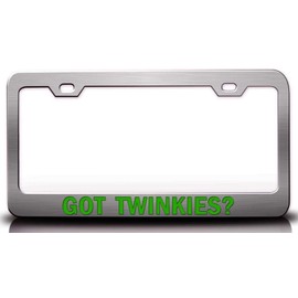 Custom Brother - GOT TWINKIES? Food Vegetable Fruit Metal Car SUV Truck License Plate Frame Ch s67
