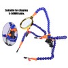 Five Arm Flexible Soldering Station Clip with Magnifying Glass Welding