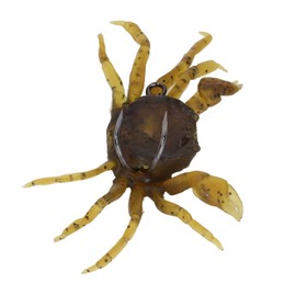 RiToEasysports Artificial Crab Bait, 8Pcs Artificial Crab Bait 13cm 33.5g Simulation Crab Soft Lure Fishing Bait with Hooks for Freshwater Saltwater (Yellowish Brown)