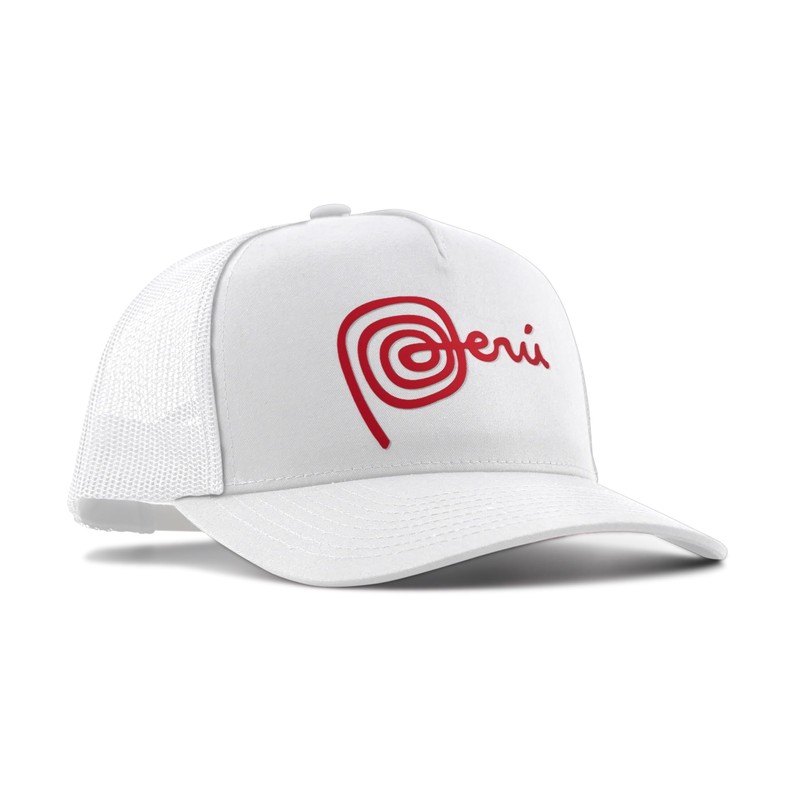 PeruCoUSA Marca Peru Hat — Trucker Mesh Snapback Cap —