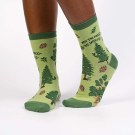 Sock It To Me Women's Crew Tree Pun Socks