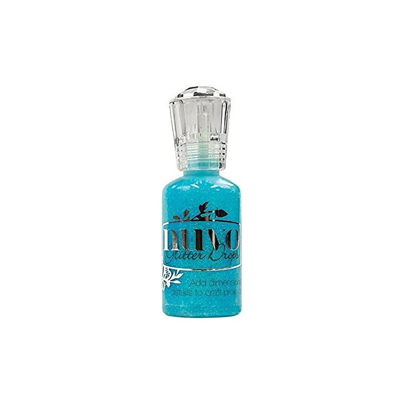 Nuvo Glitter Drops 1.1oz-Blue Lagoon