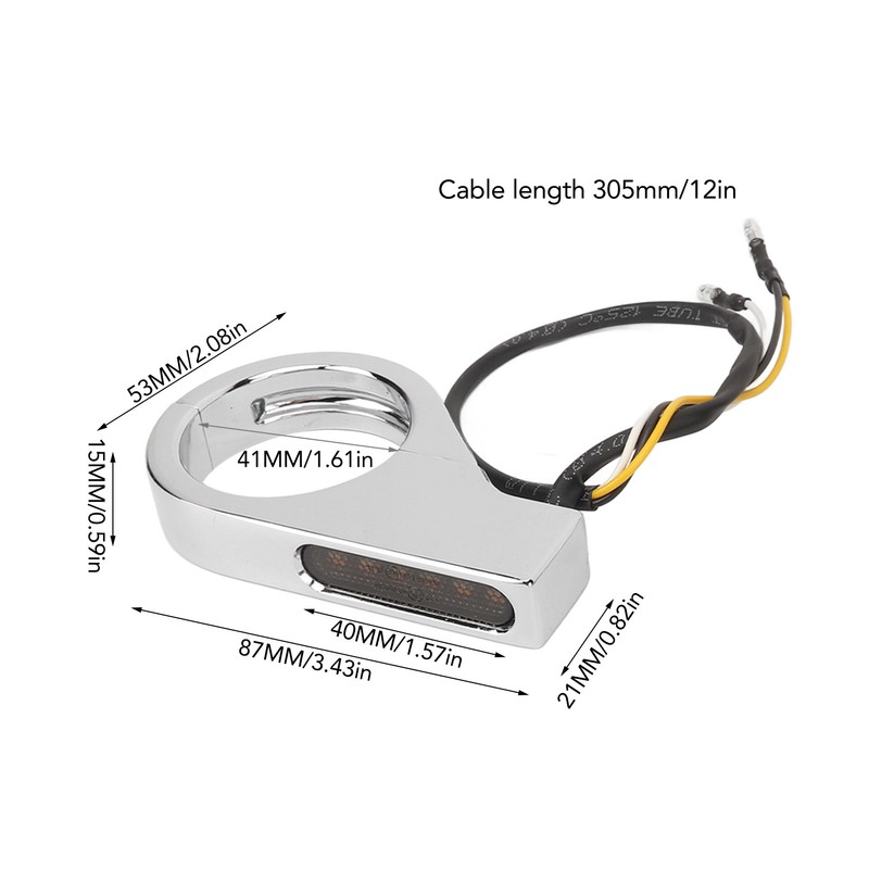 Front Fork LED Turn Signal Light High Brightness Stability Fork