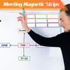 Magnetic Strips Writeable, Pack of 27 Magnets for Labelling, Wipeable