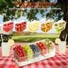 Large Ice Chilled Condiment Caddy，Chilled Condiment Containers Server with Lids