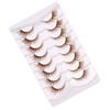 Gmagictobo Natural Brown Lashes Fluffy Wispy False Eyelashes Cat Eye