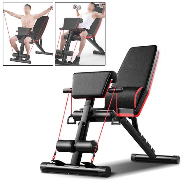 Unbranded Folding Adjustable Weight Bench Incline Decline Full Body Workout