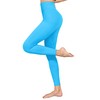 Homma High Wasit Tummy Control Workout Compression Yoga Pants Postpartum Compression Leggings Ocean Blue S