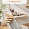 HOOBRO Wood Cat Wall Shelf, Cat Hammock and Wall-Mounted Bed