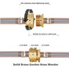 Garden Solid brass Hose Repair Connector with Clamps,Fit for Garden