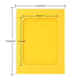 jijAcraft 20Pcs Paper Picture Frames,4x6 inch Colorful Cardboard Photo Frames with Wooden Clips and String, DIY Picture Frames for Kids Artwork, Bedroom, Classroom Wall Decor (10 Colors)