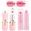 Crystal Flower Jelly Lip Balm,Changing Lipsticks,Lasting Nutritious Natural Moisturizing gentle