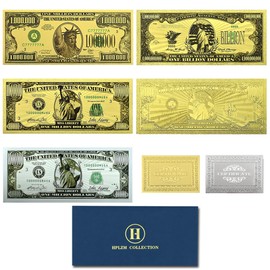 5pc/Set US Statue of Liberty Banknote One Million Dollars Bills Plastic Money Commemorative Bank Notes Collection Gifts