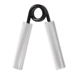 JointlyCreating Grip Strength Trainer 100LB-300LB Metal Hand Grip Strengthener Non-Slip Heavy-Duty Forearm Exerciser Hand Gripper for Muscle Building Exercising - Color: Silver, Specification: 300 LB