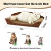 ZOMISIA Cat Scratcher Bed - 26'' Cardboard Scratching Board for