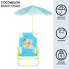 Idea Nuova CoComelon Kids Folding Beach Chair with Umbrella –