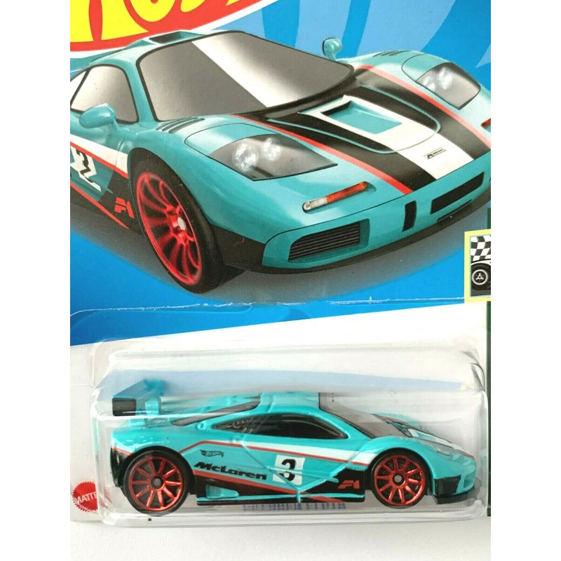DieCast Hot Wheels McLaren F1 GTR, Retro Racers 3/10 [Turquoise]