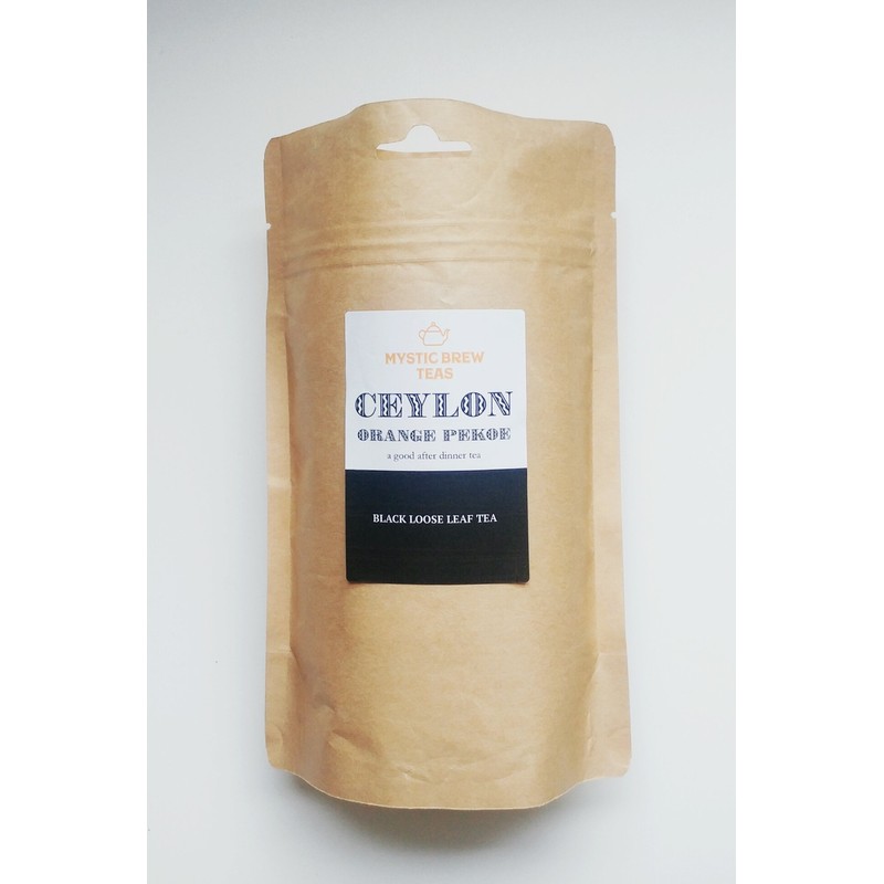Mystic Brew Teas Ceylon Orange Pekoe Loose Leaf Tea 100g